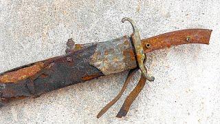 Restoration Rusty Bowie Knife - Iconic American Blade