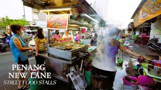 Penang New Lane Street Food Stalls ~ Penang Hawker Stalls ~ Malaysia Famous Street Food