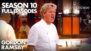 IT'S F***ING RAW! | Hell's Kitchen | Season 10 - Episodes 1, 2, 3 | Gordon Ramsay