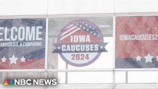 Iowa winter blast complicates last-minute campaign stops