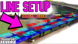 Best Early Game Line Setup For Cargo & Passenger In Transport Fever 2 - WAR Series #7