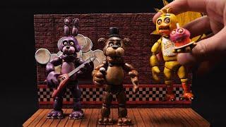 I made Freddy, Bonnie, and Chica from FNAF