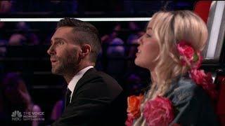 Miley Cyrus & Adam Levine on The Voice 12 - Funny Moments Part 2