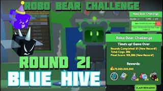 Robo Bear Challenge Round 21 As Blue Hive - Bee Swarm Simulator