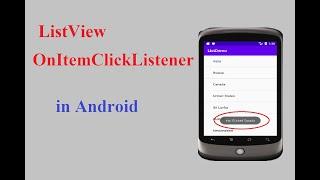 Listview on item click listener android example