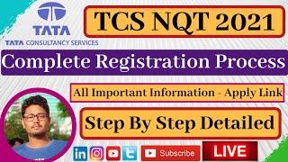 TCS NQT 2021 Registration Process Step by Step | How to fill TCS NQT Form | TCS Recruitment 2020