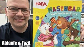 Nasenbär (Haba) - einfaches Kinderspiel ab 4 Jahren als Kurzvorstellung