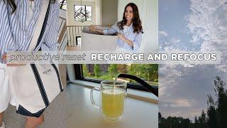 Productive Reset Day In My Life | RECHARGE AND REFOCUS