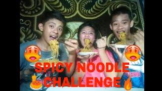 SPICY NOODLE CHALLENGE/WE REACH A 100 Subscribers!!!