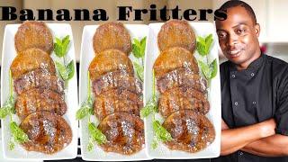 Banana fritters recipe | Chef Ricardo Cooking