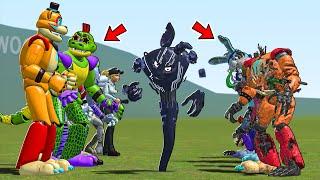 FNAF SECURITY BREACH RUIN DLC ANIMATRONICS VS FNAF SECURITY BREACH NEXTBOT MODS!