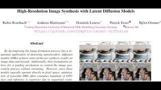 Stable/Latent Diffusion - High-Resolution Image Synthesis with Latent Diffusion Models Explained