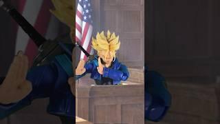 Trunks goes to court  #anime #dbz #stopmotion #comedy #fyp