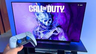 LG OLED C2 + WARZONE 3 PS5 Slim Gameplay 4K 120hz FPS Test (Best Oled Gaming TV)