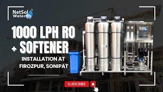 1000 LPH RO Plant with Softener, Firozpur, Sonipat | Advanced Water Purification by Netsol Water