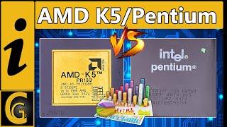 AMD K5 PR133 vs Intel Pentium 100 / 133 Benchmark Battle