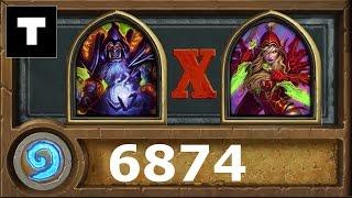 Hearthstone 6874 Warlock vs Rogue!