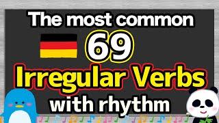 The 69 Most Common Irregular Verbs Past Tenses & Past Participles | German Lessons by Galaxie AZ