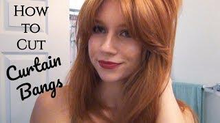 How to Cut Curtain Bangs! Face Framing Bangs - Step by Step Tutorial