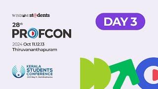 Live | 28th PROFCON | Professional Students Global Conference | Trivandrum | Day 3