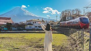 【富士山一日遊】6個河口湖周邊景點富士山景觀列車開箱攻略、本町商店街、免費富士山展望台｜山梨自由行｜實彩子Misako