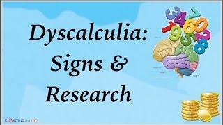 Dyscalculia Signs & Research by Dyscalculia.org