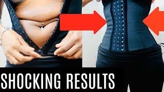 WEARING A WAIST TRAINER ALL DAY & OVERNIGHT: Before and After Real Results