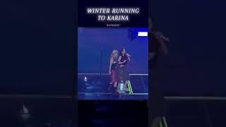 Winter running to karina is so cute #karina #winter #aespa #kpop #카리나 #윈터 #에스파