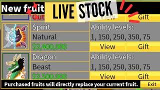 Roblox Blox Fruits Stock 24/7 Live + New Codes | Kitsune, Leopard, Dragon, Buddha, Dough