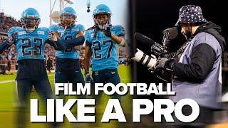 How to film  Football Videos Like the Pros (Footage Breakdown)