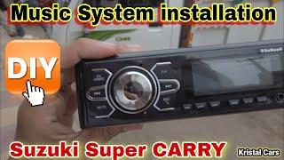 Music System installation  Suzuki Super CARRY | Car Oval Speaker installation