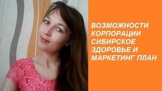 Маркетинг план Корпорации Сибирское Здоровье