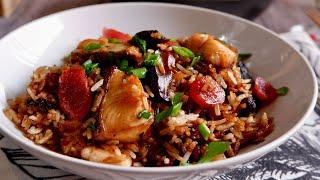 Claypot Rice So Good, Even Non-Fish Lovers Will Love! Chinese Fish & Mushroom Rice 砂锅鱼肉香菇饭