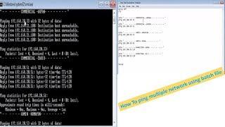 how to ping multiple network using batch file || how to ping multiple ip addresses using cmd