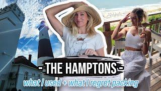 UNpack with me from THE HAMPTONS // what i brought, my fashion regrets + our itinerary