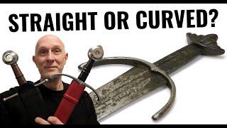 CURVED or STRAIGHT GUARDS on Medieval Swords