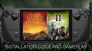 Lord of the Rings Battle for Middle Earth 1 & 2 on Steam Deck - setup guide and gameplay