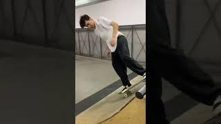 Skateboarding Trick Nollie Big Spin - Kristian Nguyen