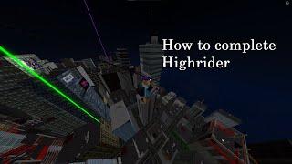 Roblox Parkour: How to Complete the Highrider Mission