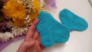 СУПЕРЛЁГКИЕ ДЕТСКИЕ НОСОЧКИ.  ПОДРОБНЫЙ МК\SUPER-LIGHT BABY SOCKS.  DETAILED MK