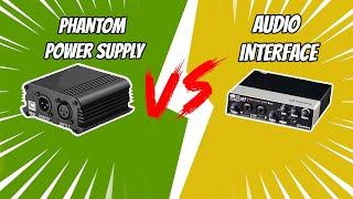 Audio Interface vs Phantom Power Supply | Which One is better for Recording Vocals in Home Studio