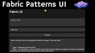 Fabric Patterns UI - Use patterns with local Ollama LLM