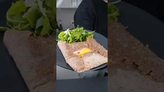 Authentic Savory Crepes (Breton Galette) | Crispy Buckwheat Crepe from Brittany  #food #asmrfood