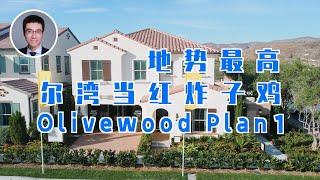 601期｜尔湾Portola Springs当红炸子鸡，地势最高的Olivewood，4房3卫，2870尺 Plan 1