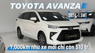 Toyota Avanza 1.4MT 2024 7,800km đẹp như xe mới chỉ 510tr #avanza