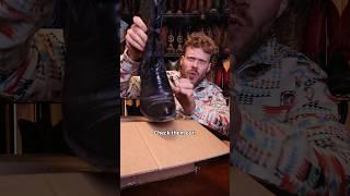 Unboxing used Dan Post lizard boots I got for $13!  #cowboyboots #lizardboots #mensfashion