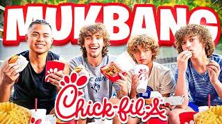 Chick-Fil-A Mukbang With TikTok Famous Family, The Neumann Brothers!