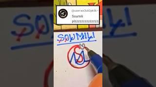 SOUMILI  Name Logo Design #logodesign #nameart #trending #viral #shorts