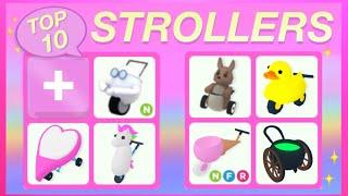 Top 10 RAREST strollers in Adopt Me!