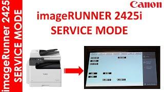 imageRUNNER 2425 SERVICE MODE